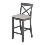 Set da pranzo 48 in legno Whisen Farmhouse con 2 sedie