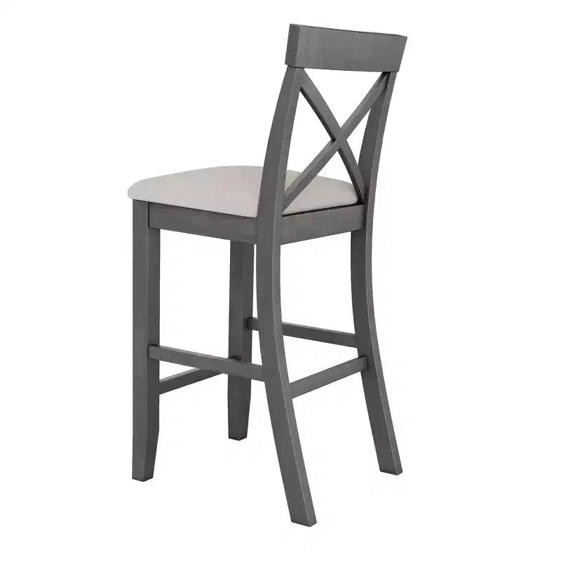 Set da pranzo 48 in legno Whisen Farmhouse con 2 sedie