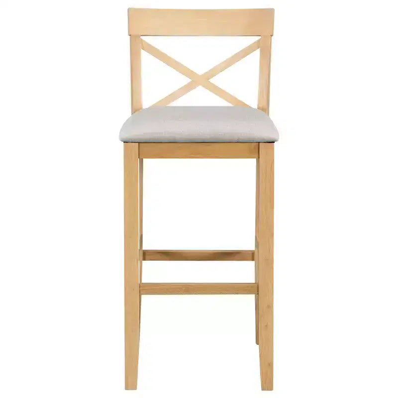 Set da pranzo 48 in legno Whisen Farmhouse con 2 sedie