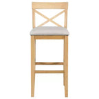 Set da pranzo 48 in legno Whisen Farmhouse con 2 sedie
