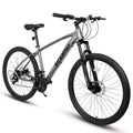 NAYSAYE Bicycle 27 Inch Mountain Bike 21 Speed with Suspension Fork and Disc Brakes for Men and Women, Gray, 70*27*39.5