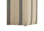 GDFStudio Ellen - Ottomana esagonale imbottita con stampa a righe in stile rustico