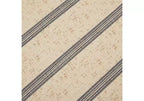 GDFStudio Ellen - Ottomana esagonale imbottita con stampa a righe in stile rustico