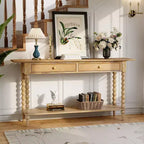 Christopher Knight Home Eleanor Consolle in legno stile rétro con 2 cassetti e ripiano