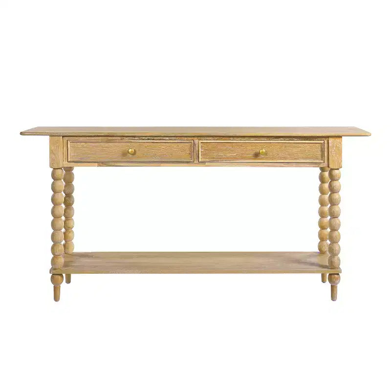 Christopher Knight Home Eleanor Consolle in legno stile rétro con 2 cassetti e ripiano