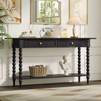 Christopher Knight Home Eleanor Retro Wood Console Table with 2 Drawers and Shelf