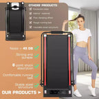 KRISRATE Treadmills with Incline & Touch Screen & Remote Watch for Home, Folding Walking Pad with Handle Bar,3.5HP 7.5MPH Under Desk Treadmill