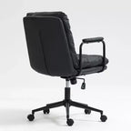 Sedia da scrivania Okak Mid Back, sedia da ufficio con braccioli imbottiti e ruote, sedia da computer per ufficio, sala giochi, studio