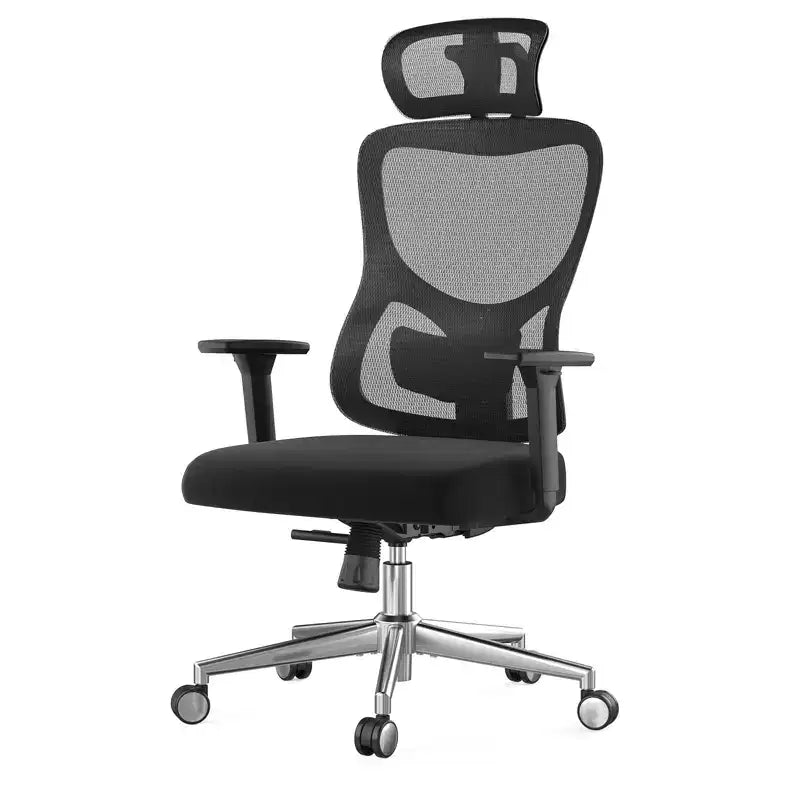 Okak Ergonomic Office Chair, Mesh Desk Chair with Headrest, Adjustable Lumbar Support and Armrests, High Back Gaming Chair for Office, Home