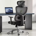Okak Ergonomic Office Chair, Mesh Desk Chair with Headrest, Adjustable Lumbar Support and Armrests, High Back Gaming Chair for Office, Home