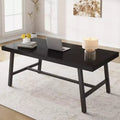 Industrial Dining Table for 6~8 People, 78.7 Long Rectangle Dining Tables, Wooden Kitchen Table with Sturdy Metal Frame for Dining Room