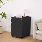 TROPOW 3-Drawer Mobile File Cabinet - Under-Desk Organizer for Home/Office (Unassembled, Fits Letter/Legal/A4)