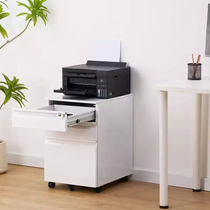 TROPOW 3-Drawer Mobile File Cabinet - Under-Desk Organizer for Home/Office (Unassembled, Fits Letter/Legal/A4)