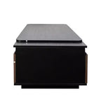 Tavolino allungabile moderno GDFStudio Amelie con 2 cassetti e 2 ripiani