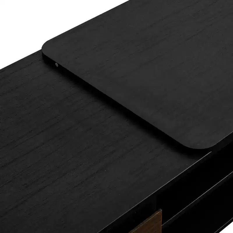 Tavolino allungabile moderno GDFStudio Amelie con 2 cassetti e 2 ripiani