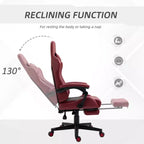 Okak High-Back Gaming Chair with Headrest, Computer Chair with Lumbar Support and Footrest, Office Chair for Study, Reading Room