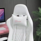 Okak High-Back Gaming Chair with Headrest, Computer Chair with Lumbar Support and Footrest, Office Chair for Study, Reading Room
