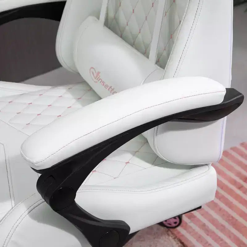 Okak High-Back Gaming Chair with Headrest, Computer Chair with Lumbar Support and Footrest, Office Chair for Study, Reading Room