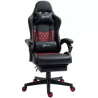 Okak High-Back Gaming Chair with Headrest, Computer Chair with Lumbar Support and Footrest, Office Chair for Study, Reading Room