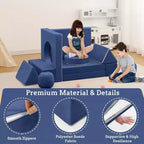 12-Piece Kids Modular Play Couch  Toddler Sectional Sofa for Playroom & Bedroom