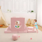 12-Piece Kids Modular Play Couch  Toddler Sectional Sofa for Playroom & Bedroom