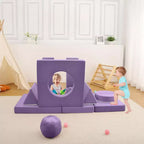 12-Piece Kids Modular Play Couch  Toddler Sectional Sofa for Playroom & Bedroom