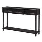 Okak 52IN Consolle Vintage, Tavolo d'Ingresso con 3 Cassetti e 1 Grande Ripiano, Tavolo da Corridoio per Soggiorno, Ingresso, Foyer