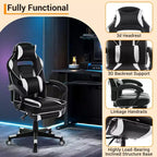 Cherry Blossom Pink Chair with Footrest,Ergonomic Computer Chair w/Lumbar Support & Headrest,360 Swivel Base & Height Adjustable Executive Chairs
