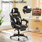 Cherry Blossom Pink Chair with Footrest,Ergonomic Computer Chair w/Lumbar Support & Headrest,360 Swivel Base & Height Adjustable Executive Chairs