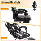 Cherry Blossom Pink Chair with Footrest,Ergonomic Computer Chair w/Lumbar Support & Headrest,360 Swivel Base & Height Adjustable Executive Chairs