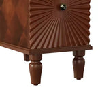 Whisen Modern and Narrow Sofa Side Table & Nightstand with 2 Drawers for Living Room, Bedroom - Walnut