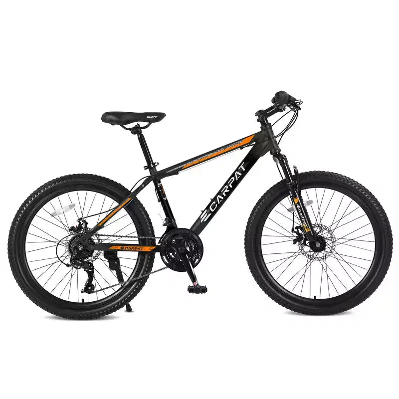 Zeus & Ruta 26 Mountain Bike with 21-Speed Gears, Dual Suspension, High-Carbon Steel Frame Bicycle for Adults & Teens