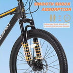 Zeus & Ruta 26 Mountain Bike with 21-Speed Gears, Dual Suspension, High-Carbon Steel Frame Bicycle for Adults & Teens