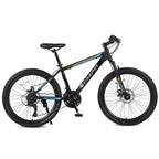 Zeus & Ruta 26 Mountain Bike with 21-Speed Gears, Dual Suspension, High-Carbon Steel Frame Bicycle for Adults & Teens