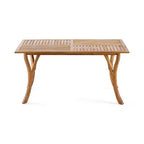 Okak 59IN Modern Rectangular Wooden Kitchen Table, Dining Table with Stable Legs, Dining Room Table for Living Room, Kitchen, Patio, Teak