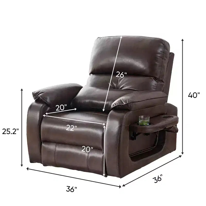 Mjkone Power Lift Recliners Chair with Vibration Massage Heating,8 Points MessageRecling Degrees,Storage,Cup Holder