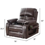 Mjkone Power Lift Recliners Chair with Vibration Massage Heating,8 Points MessageRecling Degrees,Storage,Cup Holder