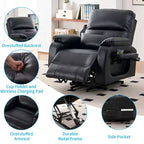 Mjkone Power Lift Recliners Chair with Vibration Massage Heating,8 Points MessageRecling Degrees,Storage,Cup Holder