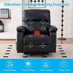 Mjkone Power Lift Recliners Chair with Vibration Massage Heating,8 Points MessageRecling Degrees,Storage,Cup Holder