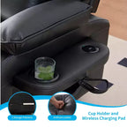 Mjkone Power Lift Recliners Chair with Vibration Massage Heating,8 Points MessageRecling Degrees,Storage,Cup Holder