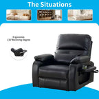 Mjkone Power Lift Recliners Chair with Vibration Massage Heating,8 Points MessageRecling Degrees,Storage,Cup Holder