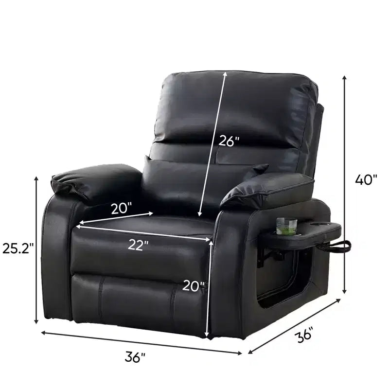 Mjkone Power Lift Recliners Chair with Vibration Massage Heating,8 Points MessageRecling Degrees,Storage,Cup Holder