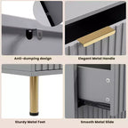 Cassettiera a 6 cassetti per camera da letto, comò moderno da 120 cm con cassetti profondi per soggiorno, corridoio, camera dei bambini