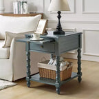 Esther 26 Tall End Table with Built-in Charging Outlets|ARTFUL LIVING DESIGNS