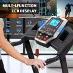 FYC 3.5HP 330 LBS Weight Capacity Folding Treadmill with Incline, Portable Electric Treadmill for Home