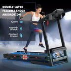 FYC 3.5HP 330 LBS Weight Capacity Folding Treadmill with Incline, Portable Electric Treadmill for Home