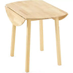 VINGLI 35 Solid Wood Folding Dining Table,Expandable Folding Round Table for Home, Apartment,Office