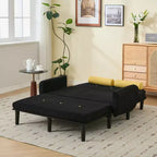 Okak Modern Small Convertible Sofa Couch with Side Pockets & USB Port,Comfy Loveseat Sleeper Sofa for Living Room,Apartment