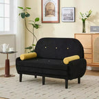 Okak Modern Small Convertible Sofa Couch with Side Pockets & USB Port,Comfy Loveseat Sleeper Sofa for Living Room,Apartment