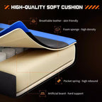 MAYEERTY Sedia da gaming Sedia da scrivania per videogiochi Ergonomica da computer con poggiapiedi Comoda con supporto lombare Reclinabile in pelle PU con poggiatesta Braccioli fissi